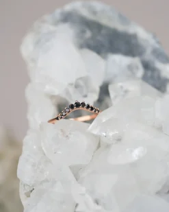 Anna Sheffield Black Diamond Tiara Curve Band