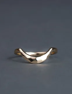 Anna Sheffield Calligraphic Hammered Curve Band
