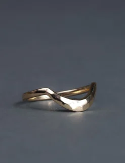 Anna Sheffield Calligraphic Hammered Curve Band