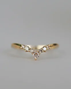 Anna Sheffield Champagne Diamond Celestine Tiara Band