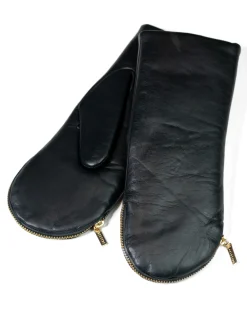Aristide Fur Lined Mittens - Yellow