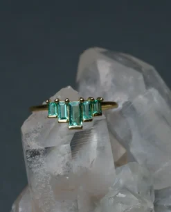 Artemer Emerald Baguette Ring