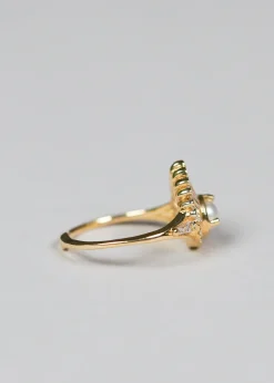 Artemer Pearl & Diamond Shell Ring
