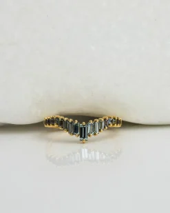 Artemer Teal Sapphire Tiara Band