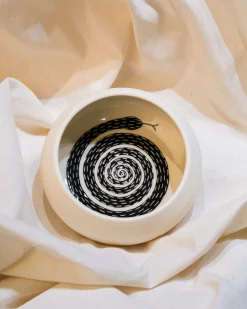 As Ceramics Snake Bowl