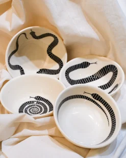 As Ceramics Snake Bowl