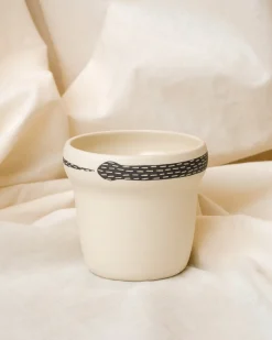 As Ceramics Snake Vessel