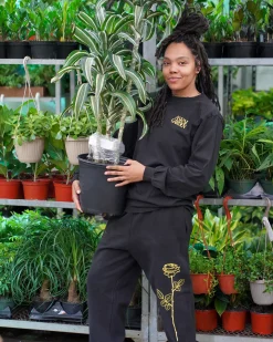 Asrai Garden Black Long Sleeve Tee