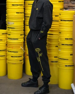 Asrai Garden Black Sweatpants