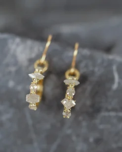 Atelier Narce Rose Cut Grey Diamond Earrings