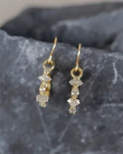 Atelier Narce Rose Cut Grey Diamond Earrings