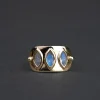 Celine Daoust Marquise Moonstone Ring