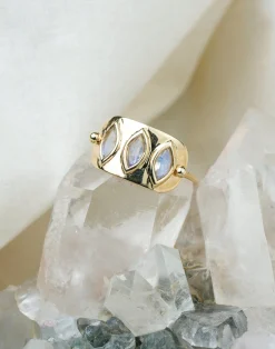 Celine Daoust Marquise Moonstone Ring