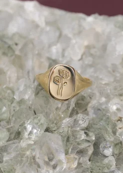 Claus Poppy Signet Ring