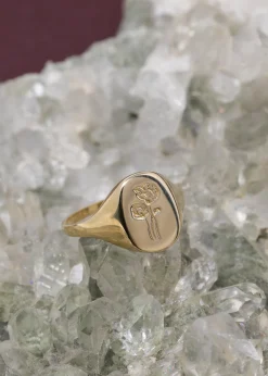 Claus Poppy Signet Ring