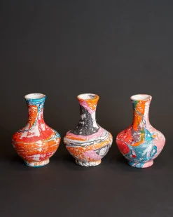 Cosmic Peace Studio Marbled Bud Vase