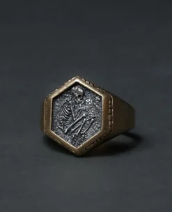 Dmd Metal Gold Shallow Grave Signet