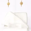 Dmd Metal White Diamond Palum Drop Earrings