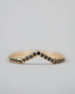 Eden Philippa Black Diamond Chevron Ii Band