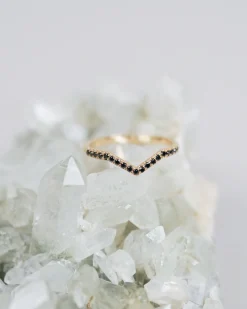 Eden Philippa Black Diamond Chevron Ii Band