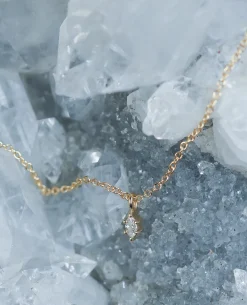 Eden Philippa Marquise Diamond Charm Necklace