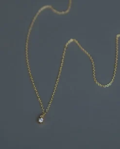 Eden Philippa Round Diamond Charm Necklace