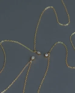 Eden Philippa Round Diamond Charm Necklace