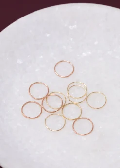 Eden Philippa Small Gold Hoop Earrings