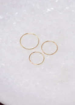 Eden Philippa Small Gold Hoop Earrings