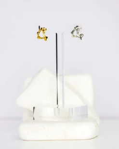 Faris Gold Plated Lava Dua Earring
