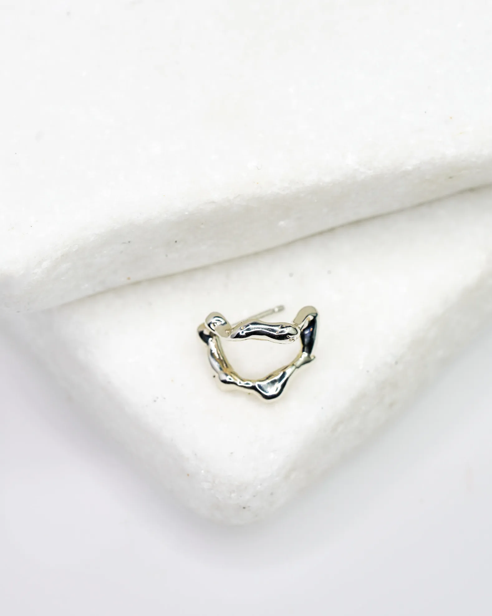 Faris Silver Lava Dua Earring