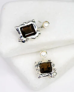 Faris Smoky Quartz Cornice Drops