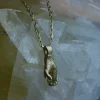 Fraser Hamilton Light Green Pear Cut Sapphire Hand Necklace