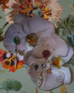Grainne Morton Eye Cross Drop Earrings