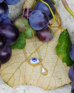 Grainne Morton Eye Teardrop Necklace