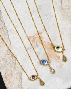 Grainne Morton Eye Teardrop Necklace