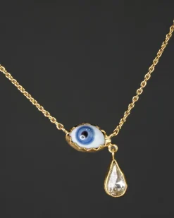 Grainne Morton Eye Teardrop Necklace