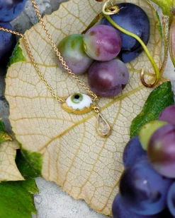 Grainne Morton Eye Teardrop Necklace