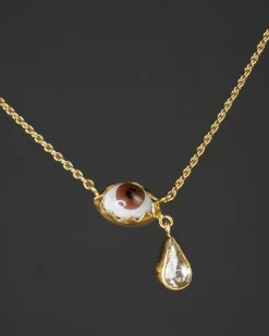 Grainne Morton Eye Teardrop Necklace