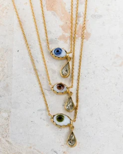 Grainne Morton Eye Teardrop Necklace