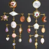 Grainne Morton Multilayer Balance Victorian Drop Earrings Peach