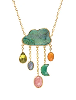 Grainne Morton Opal Cloud And Rain Necklace