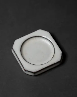 Hibi Tamba Incense Tray - Octagon White