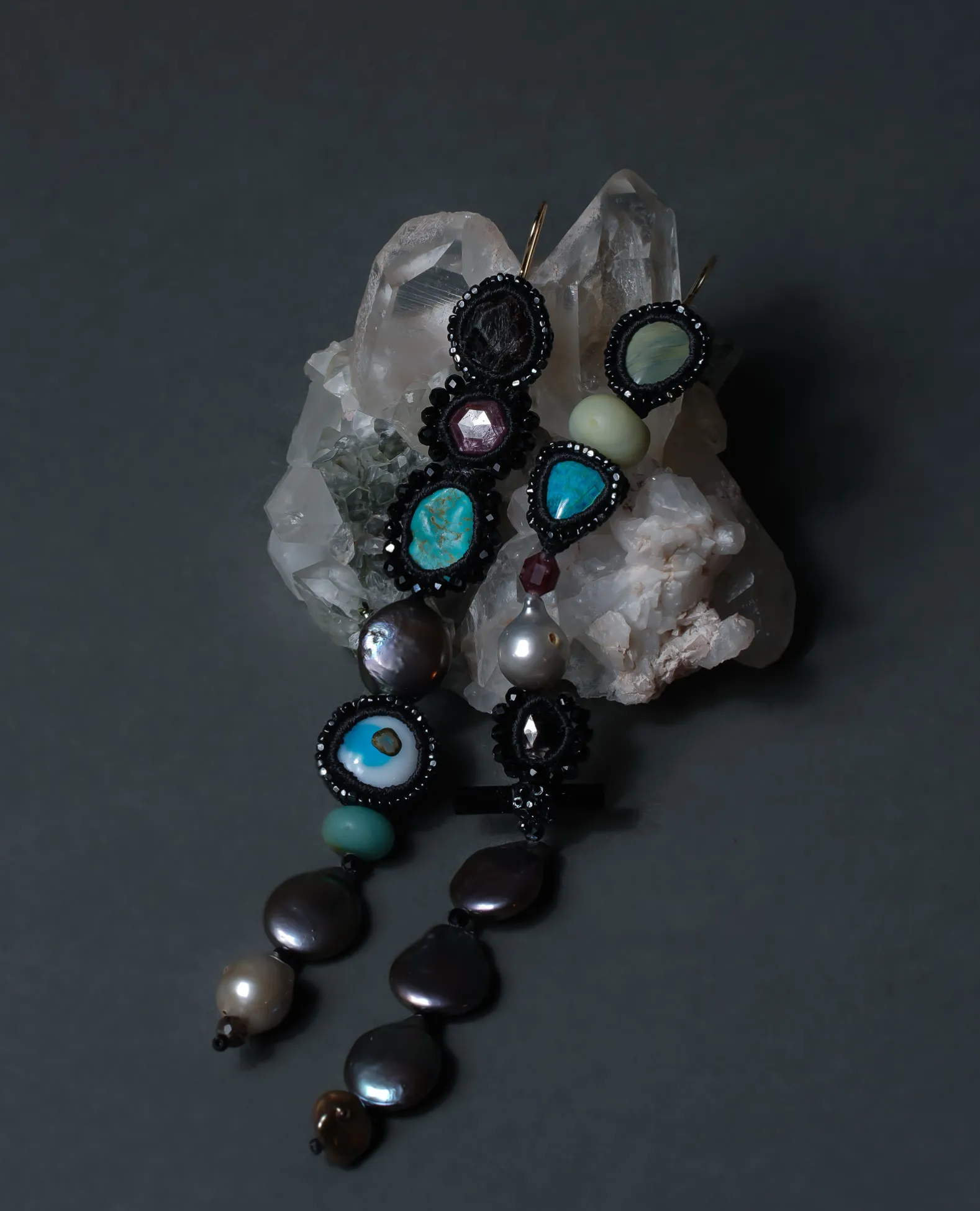 Jacki Holland Extra Long Earrings