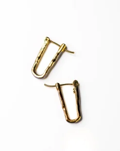 Joanna Laura Constantine Wave Chain Earrings Lavender