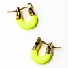 Joanna Laura Constantine Mini Wave Hoops Neon