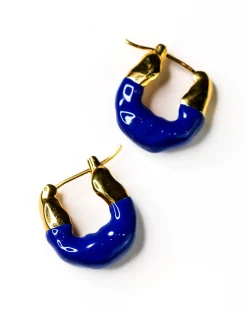 Joanna Laura Constantine Medium Wave Hoops Lapis