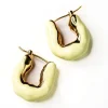 Joanna Laura Constantine Statement Wave Hoops Cream