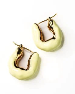 Joanna Laura Constantine Statement Wave Hoops Cream