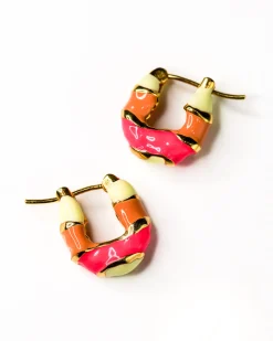 Joanna Laura Constantine Mini Hoops Warm Tones